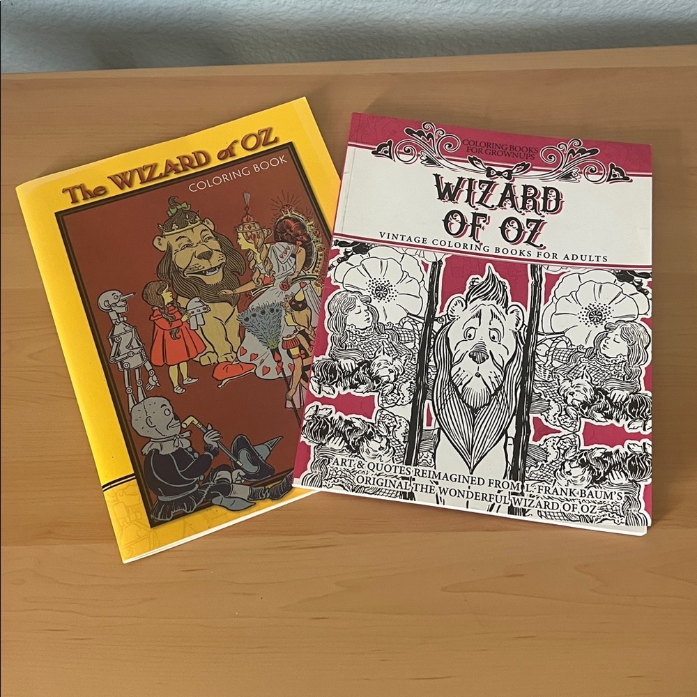 Wizard of Oz Coloring Books Lot of 2